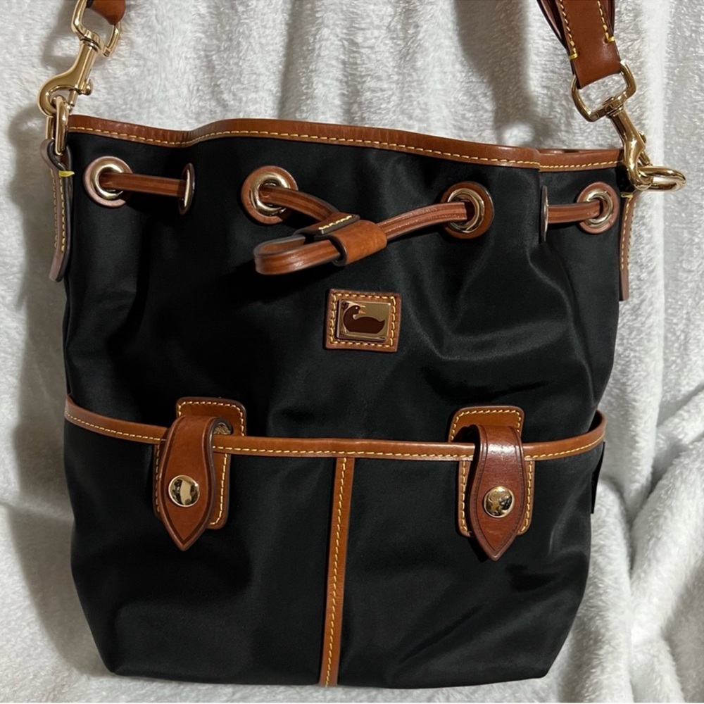 Dooney & Bourke Wayfarer Large Drawstring Nylon Bucket Bag